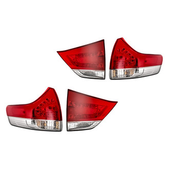 Replacement - Driver and Passenger Side Inner and Outer Tail Light Set (CAPA Certified)