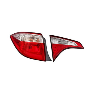 Replacement - Driver Side Driver and Passenger Side Inner and Outer Tail Light Set (CAPA Certified)