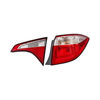 Replacement - Passenger Side Driver and Passenger Side Inner and Outer Tail Light Set (Standard Line)
