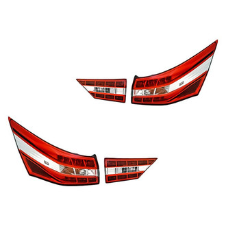 Replacement - Driver and Passenger Side Inner and Outer Tail Light Set (CAPA Certified)