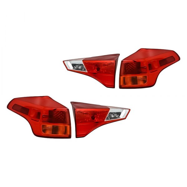 Replacement - Inner and Outer Tail Light Lens and Housing Set