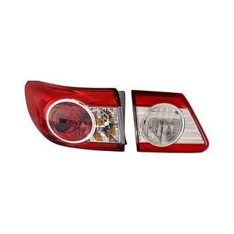 Replacement - Driver Side Driver and Passenger Side Inner and Outer Tail Light Set (CAPA Certified)
