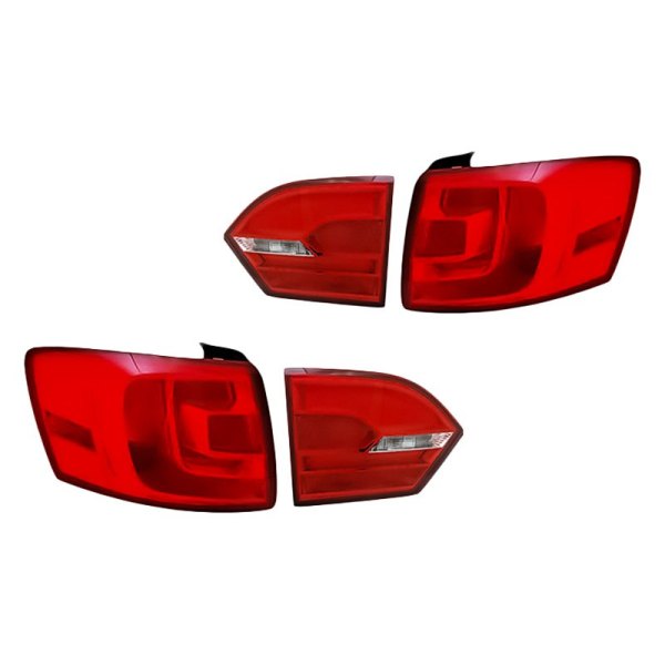 Replacement - Inner and Outer Tail Light Set, Volkswagen Jetta