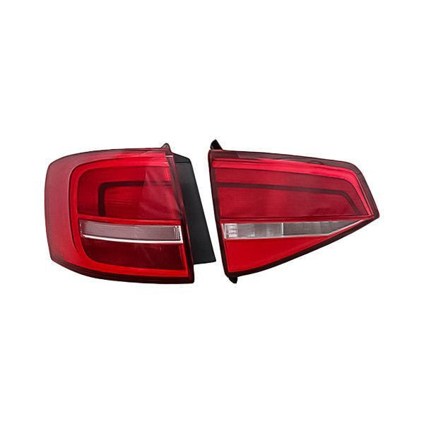 Replacement - Driver Side Inner and Outer Tail Light Set, Volkswagen Jetta