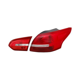 Replacement - Passenger Side Driver and Passenger Side Inner and Outer Tail Light Set (CAPA Certified)