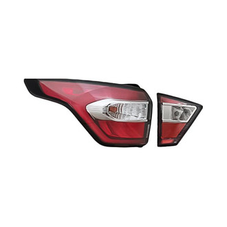 Replacement - Driver Side Driver and Passenger Side Inner and Outer Tail Light Set (CAPA Certified)