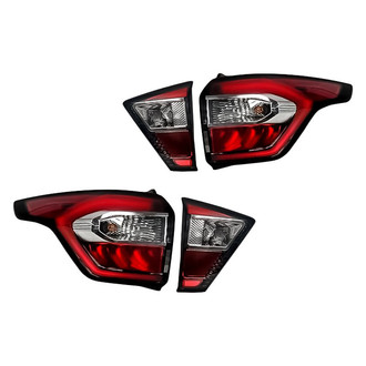 Replacement - Driver and Passenger Side Inner and Outer Tail Light Set (CAPA Certified)