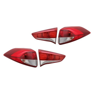Replacement - Driver and Passenger Side Inner and Outer Tail Light Set (Standard Line)