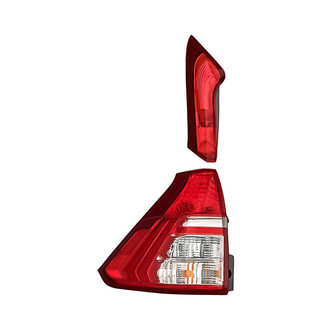 Replacement - Driver Side Driver and Passenger Side Lower and Upper Tail Light Set (CAPA Certified)