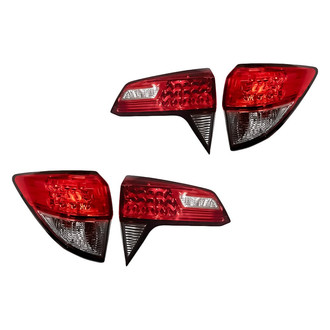 Replacement - Driver and Passenger Side Inner and Outer Tail Light Set (CAPA Certified)