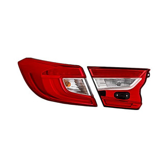Replacement - Driver Side Driver and Passenger Side Inner and Outer Tail Light Set (CAPA Certified)