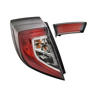 Replacement - Driver Side Driver and Passenger Side Inner and Outer Tail Light Set (CAPA Certified)