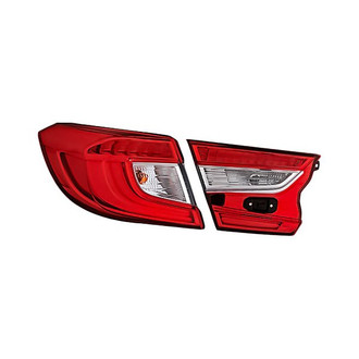 Replacement - Driver Side Driver and Passenger Side Inner and Outer Tail Light Set (CAPA Certified)