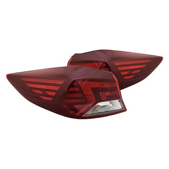Replacement - Driver and Passenger Side Outer Tail Light Set (CAPA Certified)