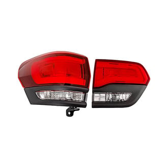 Replacement - Driver Side Driver and Passenger Side Inner and Outer Tail Light Set (Standard Line)