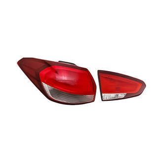 Replacement - Driver Side Driver and Passenger Side Inner and Outer Tail Light Set (CAPA Certified)
