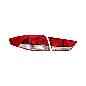 Replacement - Driver Side Driver and Passenger Side Inner and Outer Tail Light Set (CAPA Certified)
