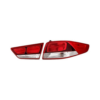 Replacement - Passenger Side Driver and Passenger Side Inner and Outer Tail Light Set (CAPA Certified)