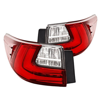 Replacement - Driver and Passenger Side Outer Tail Light Lens and Housings (CAPA Certified)