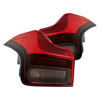 Replacement - Driver and Passenger Side Outer Tail Light Lens and Housing Set (Standard Line)