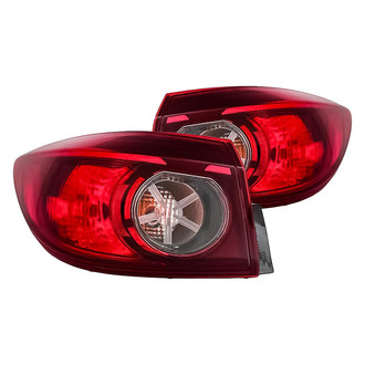 Replacement - Driver and Passenger Side Outer Tail Light Set (CAPA Certified)
