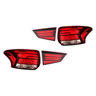 Replacement - Driver and Passenger Side Inner and Outer Tail Light Set (CAPA Certified)