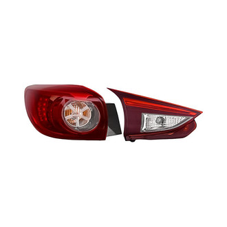 Replacement - Driver Side Driver and Passenger Side Inner and Outer Tail Light Set (CAPA Certified)