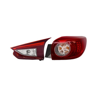 Replacement - Passenger Side Driver and Passenger Side Inner and Outer Tail Light Set (CAPA Certified)