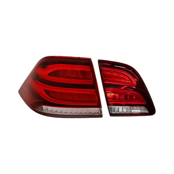 Replacement - Driver Side Inner and Outer Tail Light Set, Mercedes GLE Class