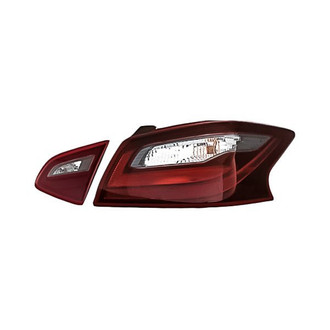 Replacement - Passenger Side Driver and Passenger Side Inner and Outer Tail Light Set (CAPA Certified)