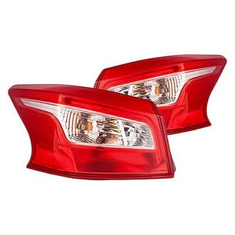Replacement - Driver and Passenger Side Outer Tail Light Set (CAPA Certified)