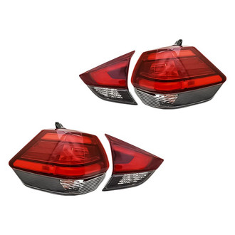 Replacement - Driver and Passenger Side Inner and Outer Tail Light Set (CAPA Certified)