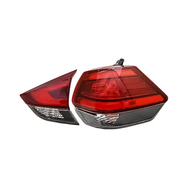 Replacement - Passenger Side Inner and Outer Tail Light Set, Nissan Rogue