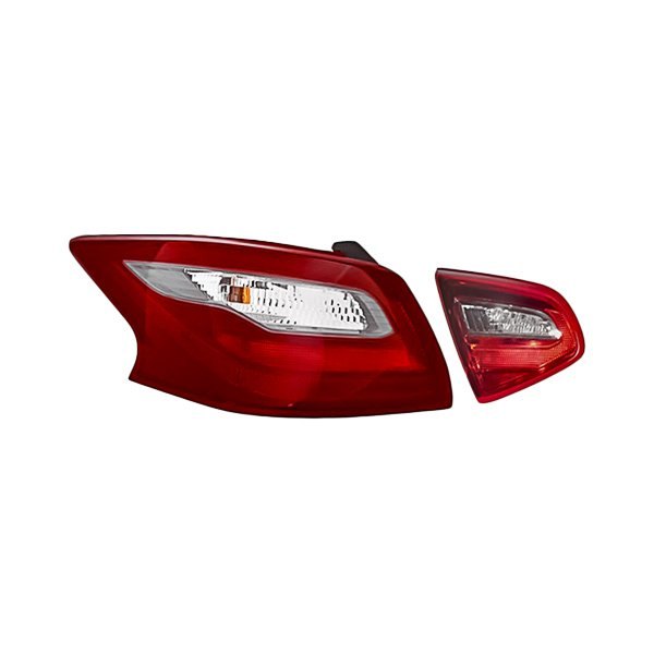 Replacement - Driver Side Inner and Outer Tail Light Set, Nissan Altima