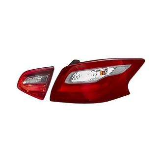 Replacement - Passenger Side Driver and Passenger Side Inner and Outer Tail Light Set (CAPA Certified)