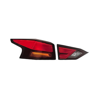 Replacement - Driver Side Driver and Passenger Side Inner and Outer Tail Light Set (CAPA Certified)