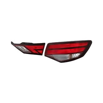 Replacement - Passenger Side Driver and Passenger Side Inner and Outer Tail Light Set (CAPA Certified)