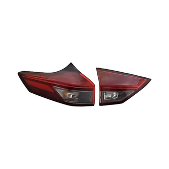 Replacement - Driver Side Driver and Passenger Side Inner and Outer Tail Light Set (CAPA Certified)