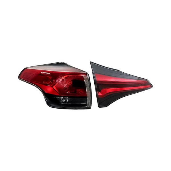 Replacement - Driver Side Inner and Outer Tail Light Set, Toyota RAV4