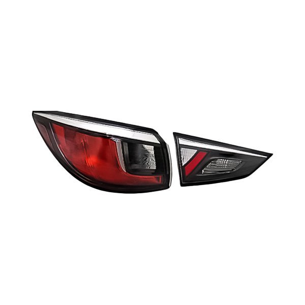 Replacement - Driver Side Inner and Outer Tail Light Set, Scion iA