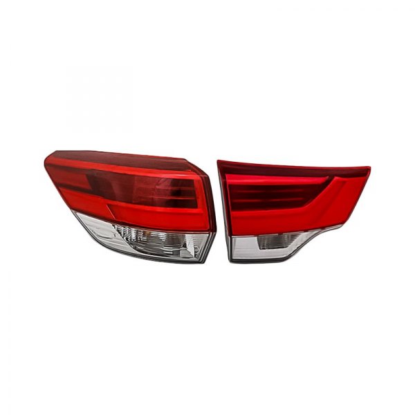 Replacement - Driver Side Inner and Outer Tail Light Set