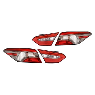 Replacement - Driver and Passenger Side Inner and Outer Tail Light Set (CAPA Certified)