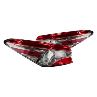 Replacement - Driver and Passenger Side Outer Tail Light Lens and Housing Set (Standard Line)