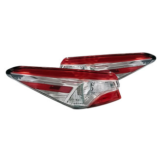 Replacement - Driver and Passenger Side Outer Tail Light Lens and Housing Set (CAPA Certified)