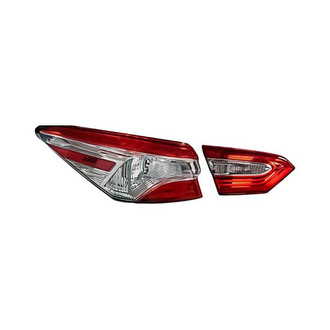 Replacement - Driver Side Driver and Passenger Side Inner and Outer Tail Light Lens and Housing Set (CAPA Certified)