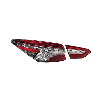 Replacement - Driver Side Driver and Passenger Side Inner and Outer Tail Light Set (CAPA Certified)