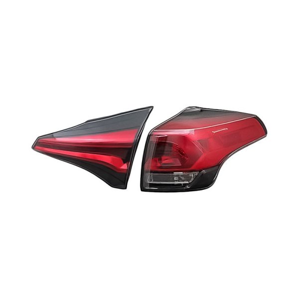 Replacement - Passenger Side Inner and Outer Tail Light Set, Toyota RAV4