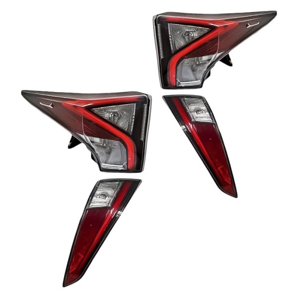 Replacement - Lower and Upper Tail Light Lens and Housing Set