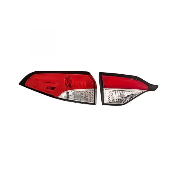 Replacement - Driver Side Inner and Outer Tail Light Lens and Housing Set