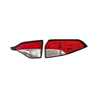 Replacement - Passenger Side Driver and Passenger Side Inner and Outer Tail Light Lens and Housing Set (CAPA Certified)